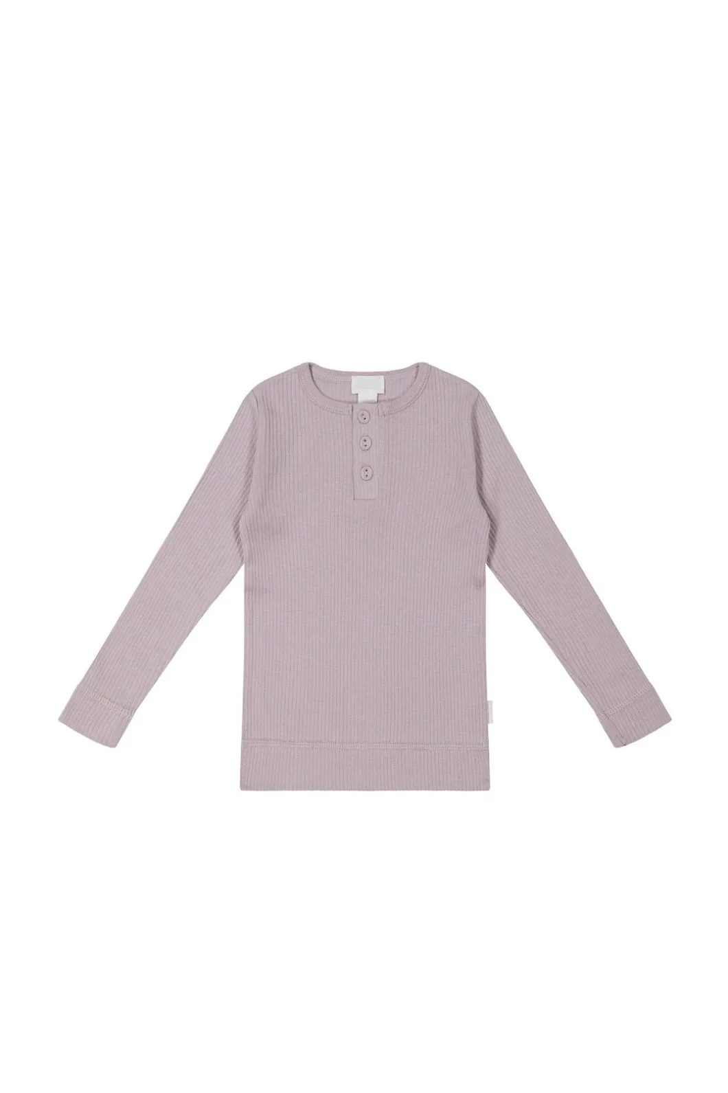 Organic Cotton Modal Long Sleeve Henley - Daydream