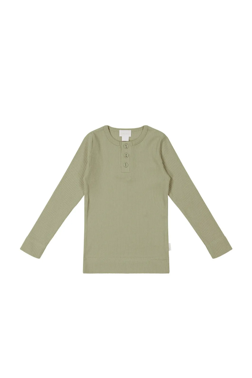 Organic Cotton Modal Long Sleeve Top - Tea Tree