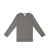 Organic Cotton Modal Long Sleeve Henley - Cobblestone