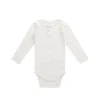 Organic Cotton Modal Long Sleeve Bodysuit - Oatmeal Marle