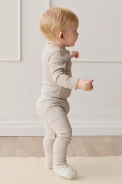 Organic Cotton Modal Long Sleeve Bodysuit - Milford