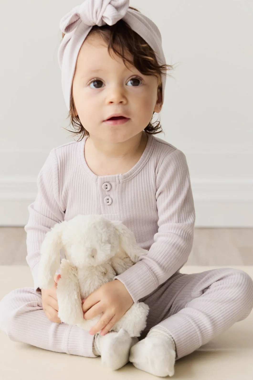 Organic Cotton Modal Long Sleeve Bodysuit - Luna
