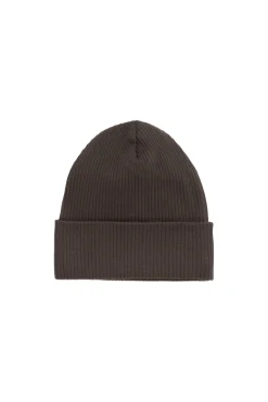 Organic Cotton Modal Marley Beanie - Dark Coffee