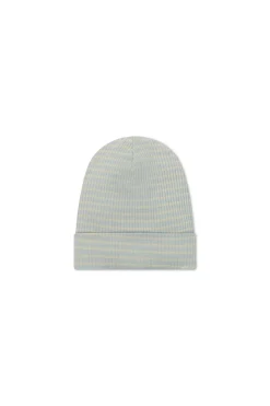 Organic Cotton Modal Marley Beanie - Ocean Spray/Cassava