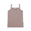 Organic Cotton Modal Singlet - Mauve Shadow