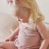 Organic Cotton Modal Singlet - Peony Marle