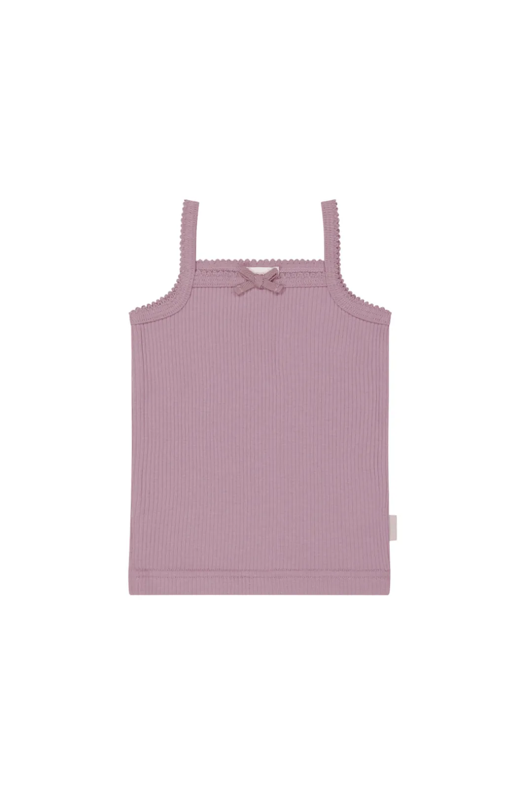 Organic Cotton Modal Singlet - Sweet Mauve