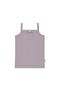 Organic Cotton Modal Singlet - Vintage Berry