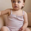 Organic Cotton Modal Singlet - Violet Tint