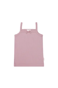 Organic Cotton Modal Singlet - Vintage Violet