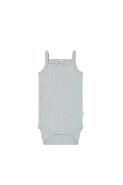 Organic Cotton Modal Singlet Bodysuit - North Star