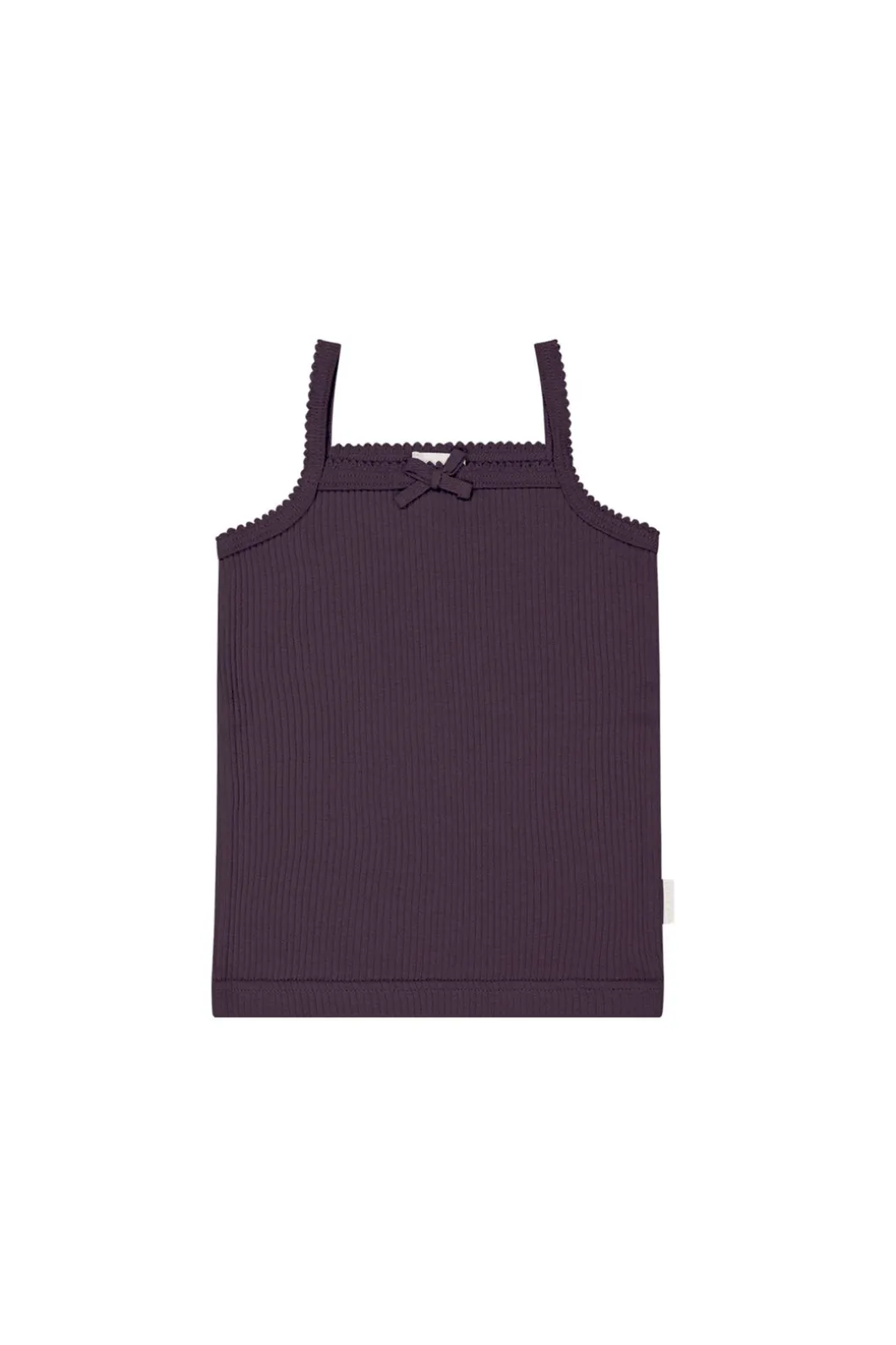 Organic Cotton Modal Singlet - Blackberry