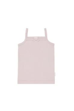 Organic Cotton Modal Singlet - Violet Tint