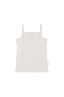Organic Cotton Modal Singlet - Milk
