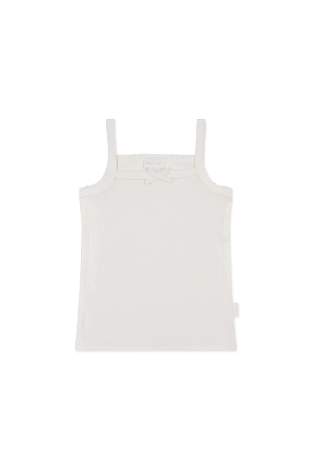 Organic Cotton Modal Singlet - Milk