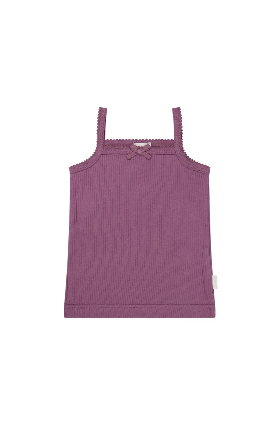 Organic Cotton Modal Singlet - Grape
