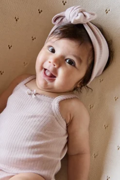 Organic Cotton Modal Singlet Bodysuit - Violet Tint