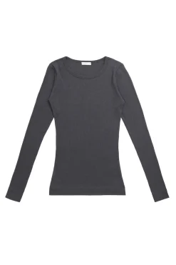 Organic Cotton Modal Womens Grace Long Sleeve Top - Icelandic Marle
