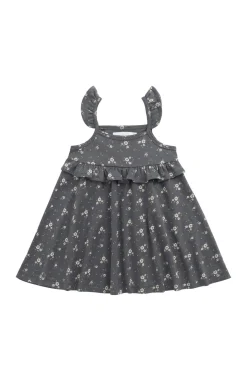 Organic Cotton Molly Dress - Lulu Bloom Lava