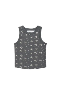 Organic Cotton Molly Singlet - Lulu Bloom Lava