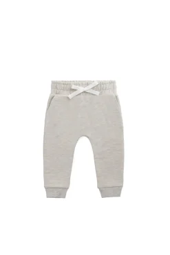 Organic Cotton Morgan Track Pant - Oatmeal Marle