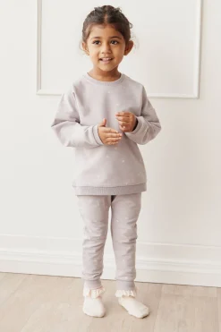 Organic Cotton Morgan Track Pant - Annie Ditzy Violet Ice