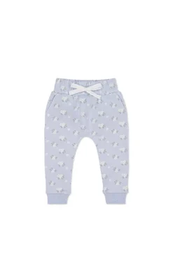 Organic Cotton Morgan Track Pant - Rose Floral Smoke
