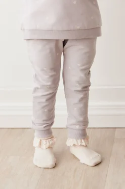 Organic Cotton Morgan Track Pant - Annie Ditzy Violet Ice