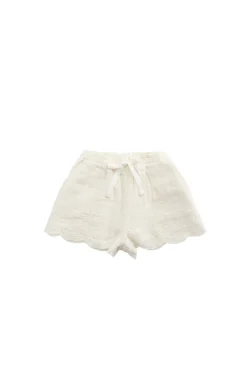 Organic Cotton Muslin Anja Short - Parchment