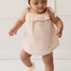 Organic Cotton Muslin Arielle Top - Ballet Pink
