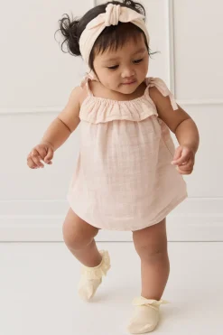 Organic Cotton Muslin Arielle Top - Ballet Pink