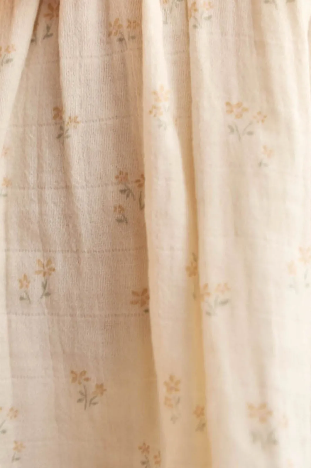 Organic Cotton Muslin Bow - Pauline Chamomile