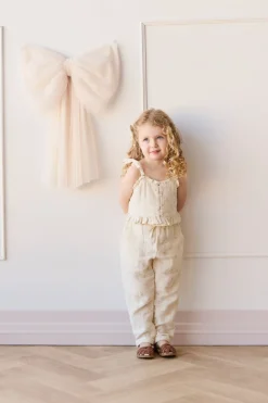 Organic Cotton Muslin Cordelia Pant - Pauline Chamomile