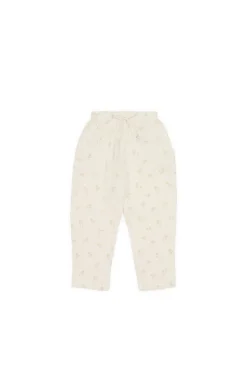 Organic Cotton Muslin Cordelia Pant - Pauline Chamomile