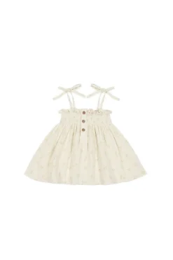 Organic Cotton Muslin Ellie Top - Pauline Chamomile