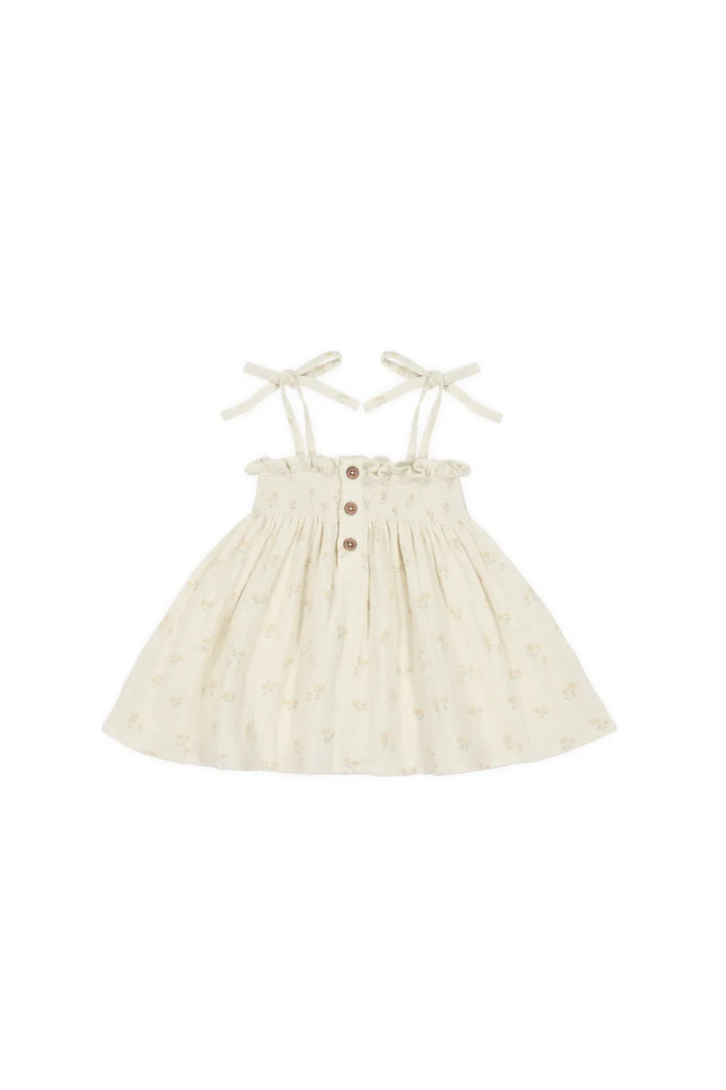 Organic Cotton Muslin Ellie Top - Pauline Chamomile