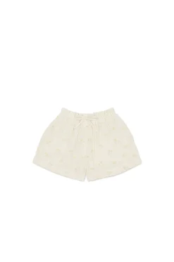 Organic Cotton Muslin Elodie Short - Pauline Chamomile
