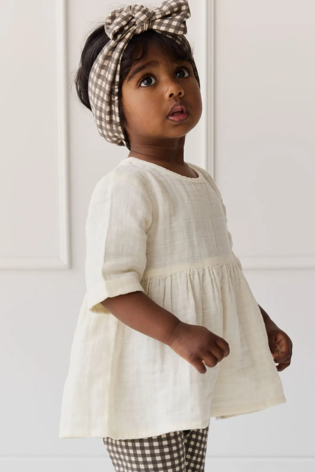 Organic Cotton Muslin Estelle Top - Parchment