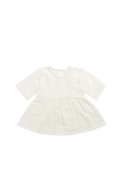 Organic Cotton Muslin Estelle Top - Parchment
