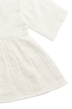 Organic Cotton Muslin Estelle Top - Parchment