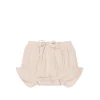 Organic Cotton Muslin Frill Bloomer - Ballet Pink