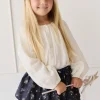 Organic Cotton Muslin Heather Blouse - Parchment