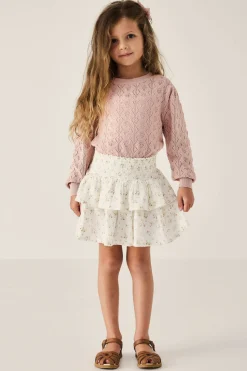 Organic Cotton Muslin Samantha Skirt - Nina Watercolour Floral