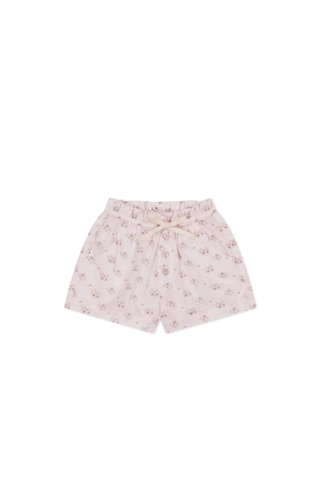 Organic Cotton Neve Short - Rose Floral Pink