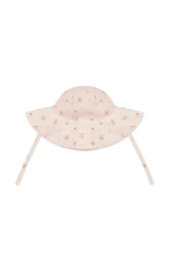 Organic Cotton Noelle Hat - Petite Fleur Soft Peony