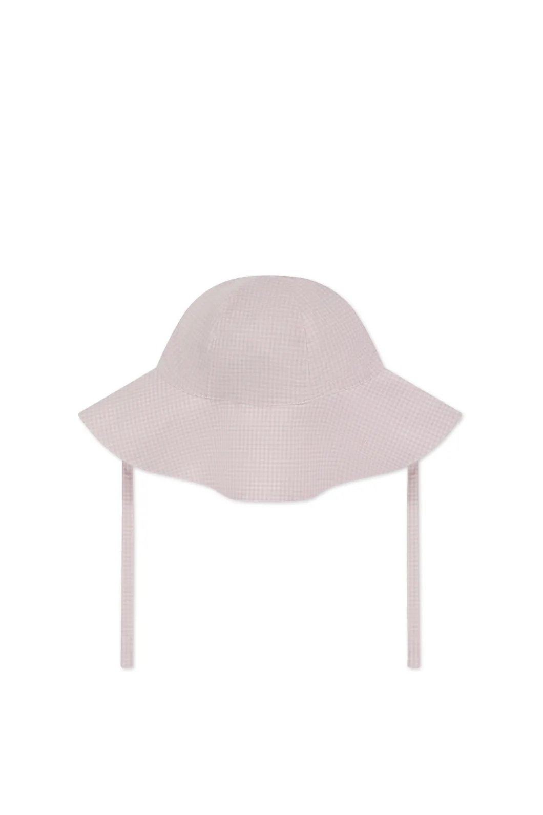 Organic Cotton Noelle Hat - Mini Woven Gingham Violet