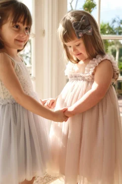 Organic Cotton Noelle 2pk Bow - Simone Lava