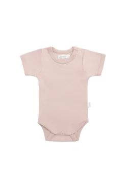 Organic Cotton Olsen Tee Bodysuit - Shell Pink