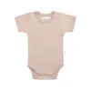 Organic Cotton Olsen Tee Bodysuit - Blushing Berry