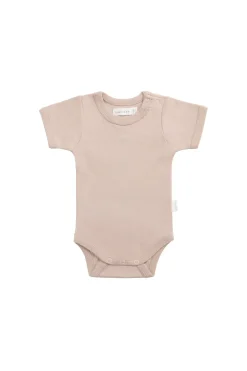 Organic Cotton Olsen Tee Bodysuit - Blushing Berry